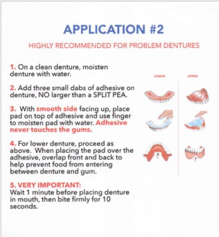 Adhesive Free Denture Pads 30 Pack J87896
