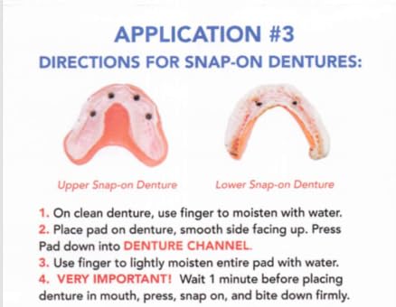 Adhesive Free Denture Pads 30 Pack J87896