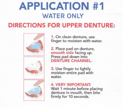 Adhesive Free Denture Pads 30 Pack J87896