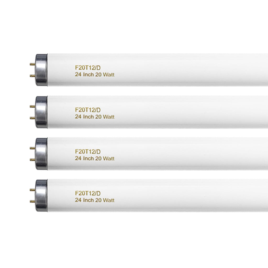 20 Watt T12 Fluorescent Tube Light Bulb Daylight 4 Count Q814374