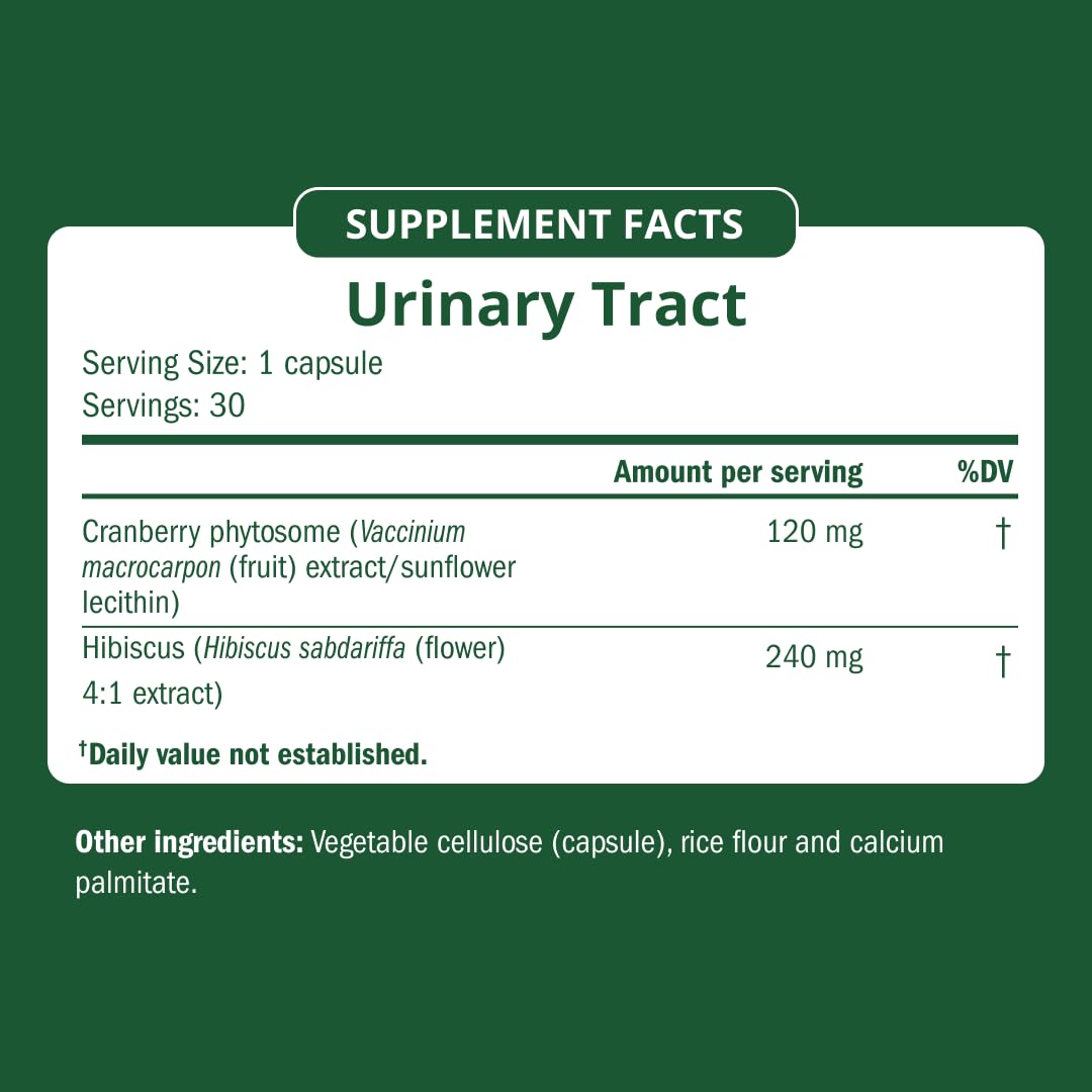 Cranberry Urinary Tract Supplement 30 Vegan Capsules Y7991