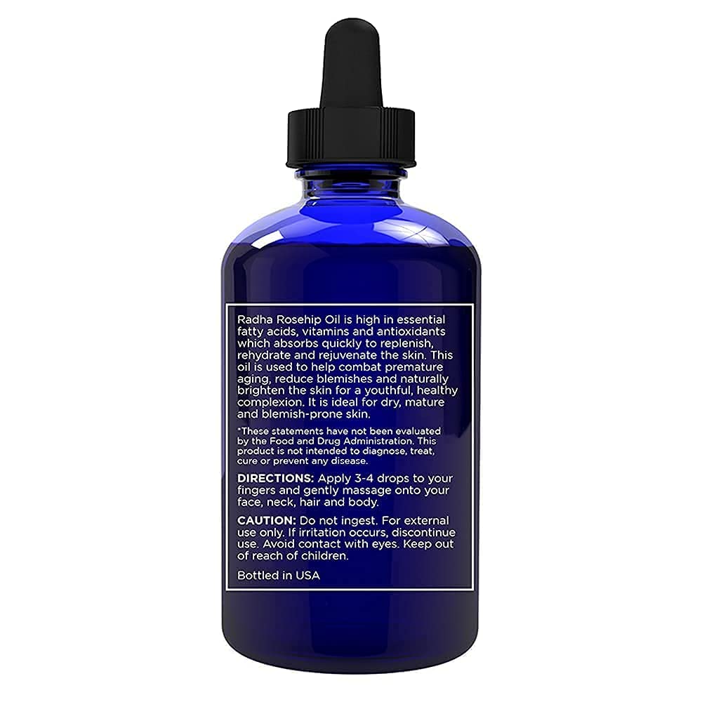 4 oz Organic Rosehip Seed Oil Cold Pressed W8578