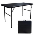 4 Foot Heavy Duty Fold-in-Half Folding Table with Handle F53453
