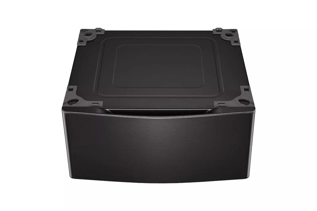 29 in. Laundry Pedestal with Storage Drawer in Black Steel D342090