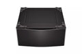29 in. Laundry Pedestal with Storage Drawer in Black Steel D342090
