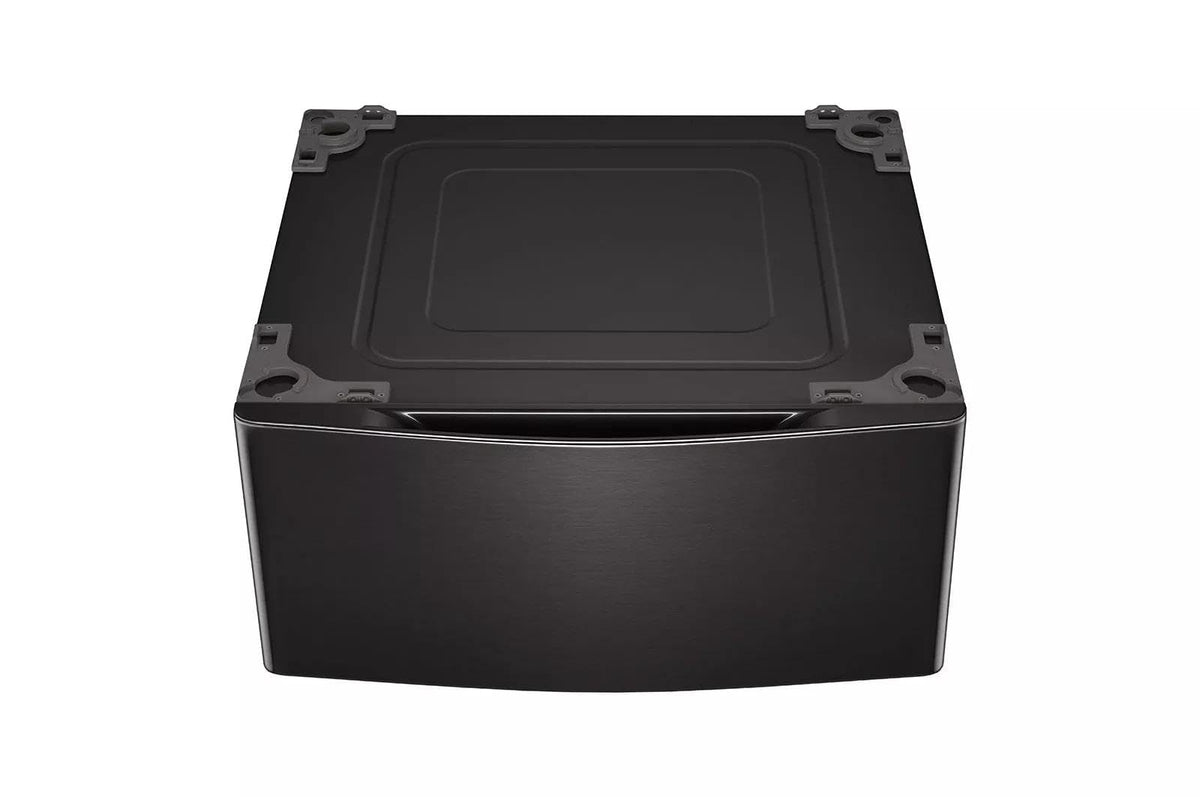 29 in. Laundry Pedestal with Storage Drawer in Black Steel D342090