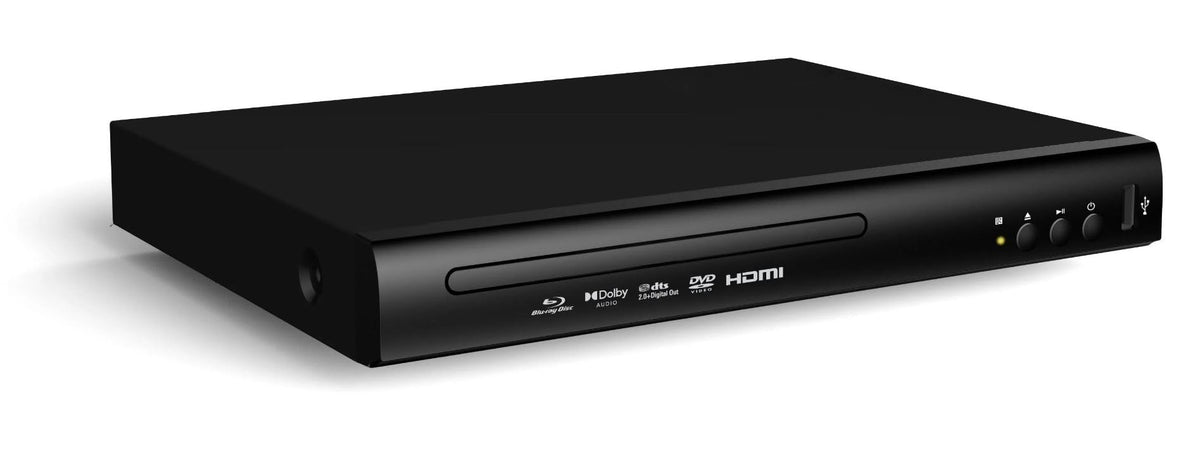 Blu-ray Player with HD Video Output up to 1920x1080 Pixels, Black I1092