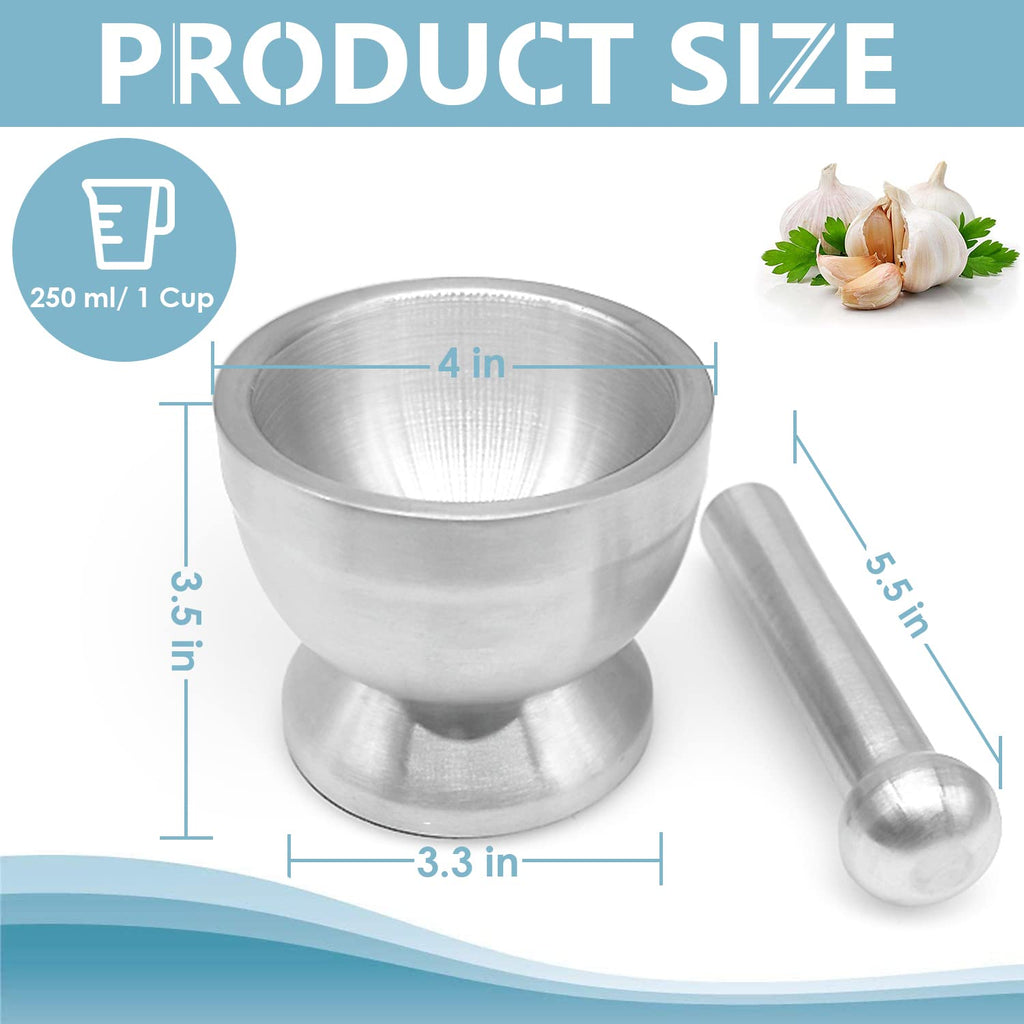Stainless Steel Mortar and Pestle Set J90037