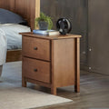 2-Drawer Solid Wood Nightstand B52860