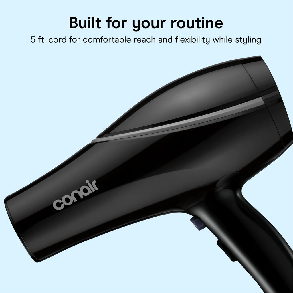 Black Ceramic Hair Dryer with Concentrator Attachment T701