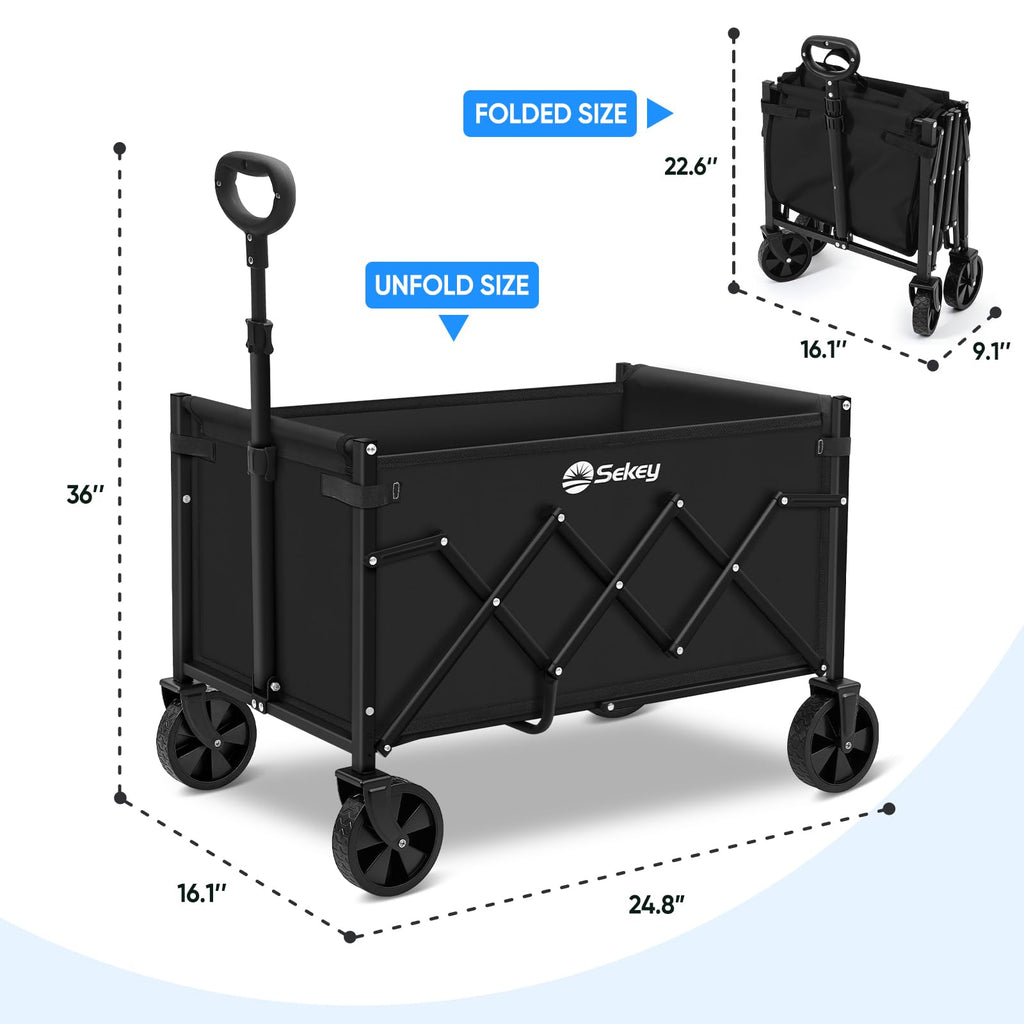 Lightweight Collapsible Wagon, 220 lb Capacity Y42293