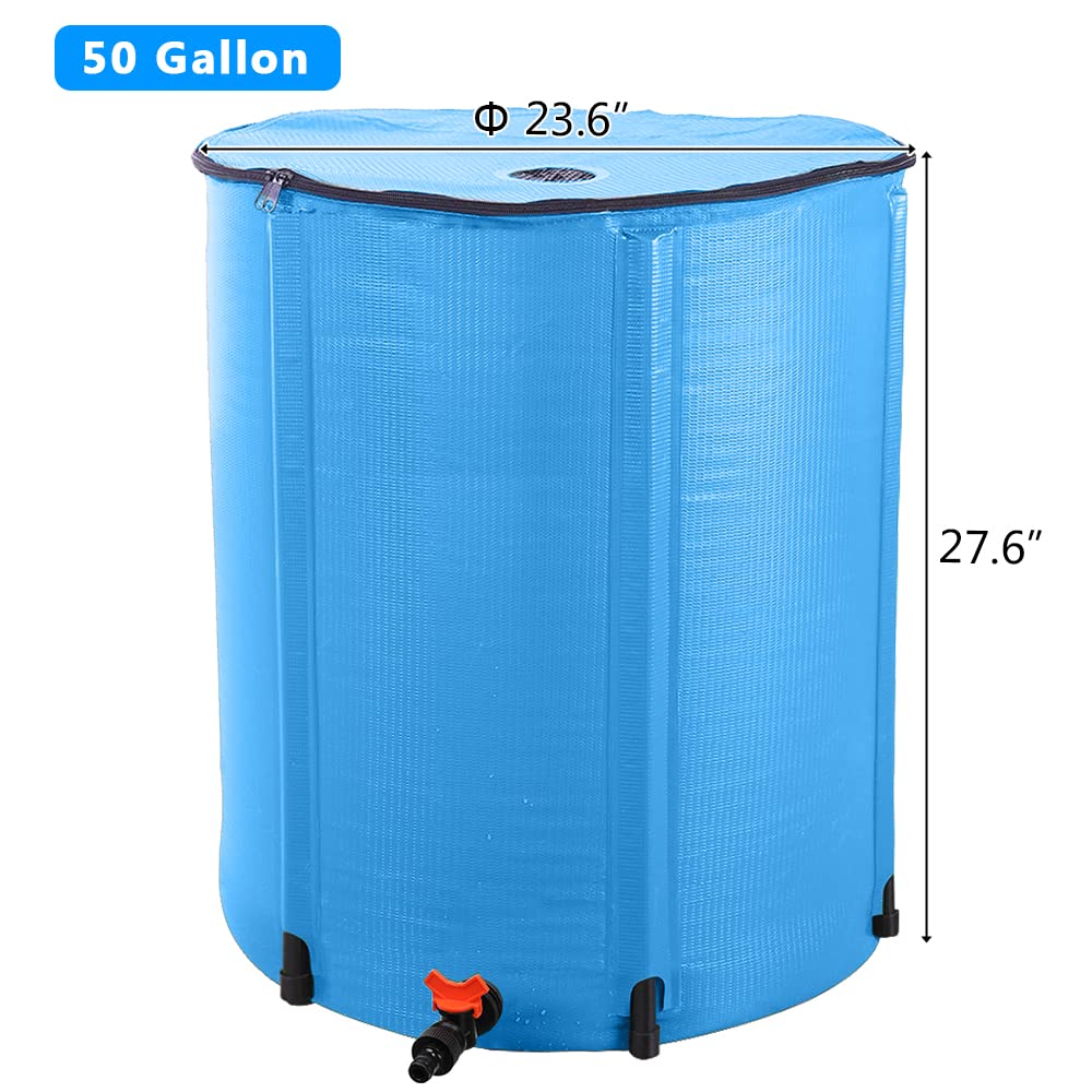50 Gallon Folding Rain Barrel with Filter T879917