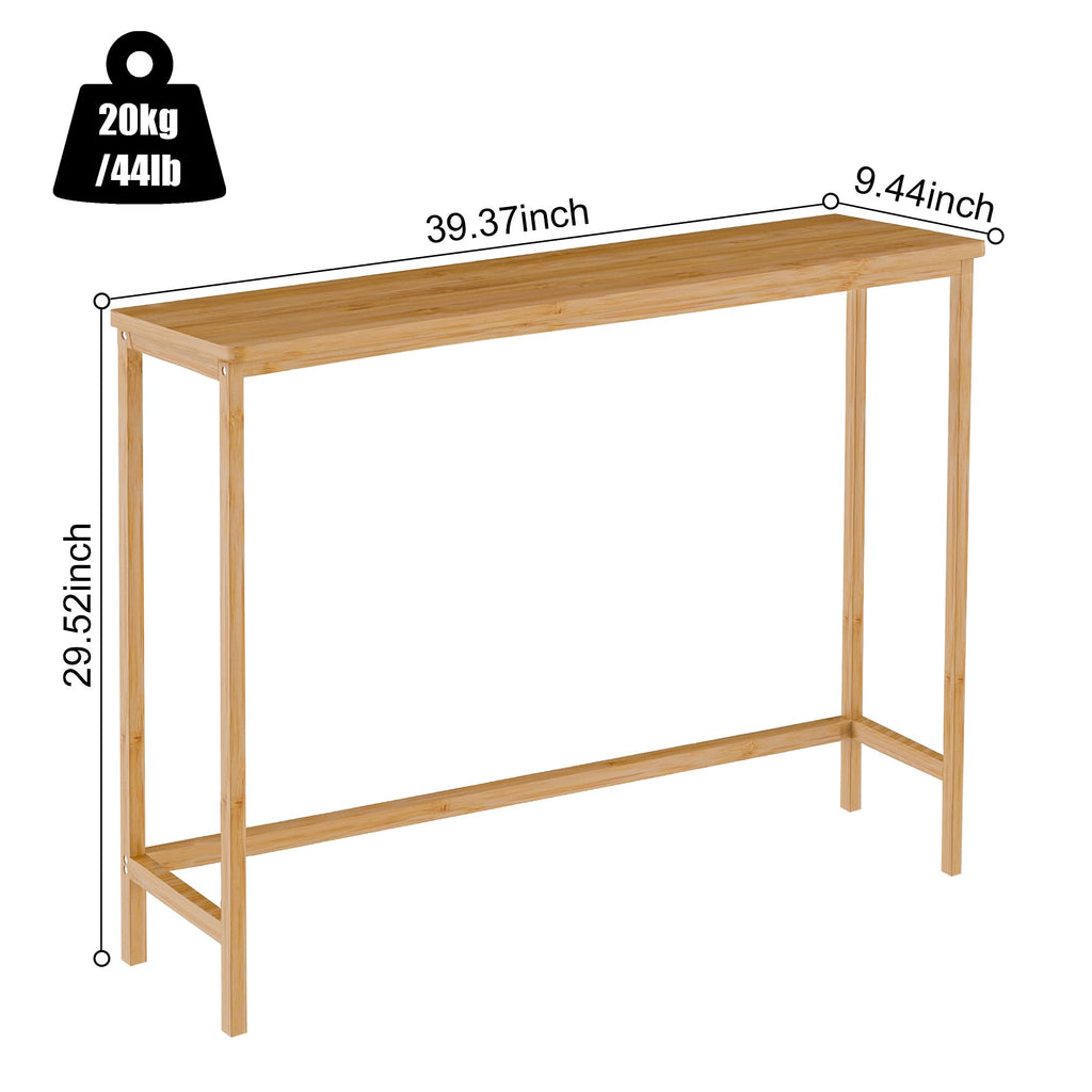 39" Natural Bamboo Console Table H61120