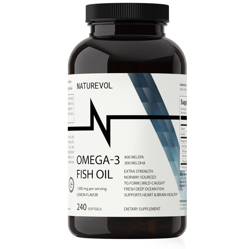 Omega-3 Fish Oil 1000mg 240 Softgels Y1289