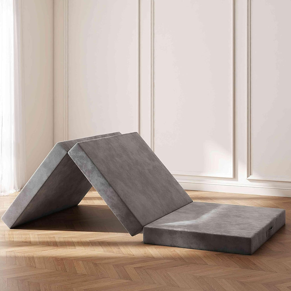 4 inch Twin Tri-Fold Memory Foam Mattress with Washable Cover K279434