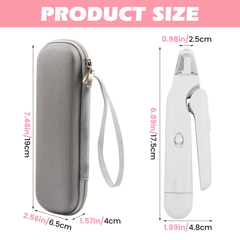 2 in 1 Cat Dog Nail Clippers & Grinder with LED Light X5976