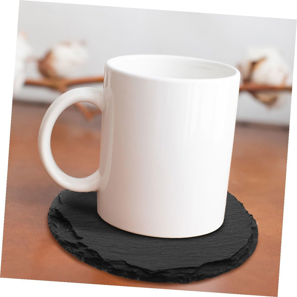 6pcs Stone Coasters Set with Non Slip Bottom U903467