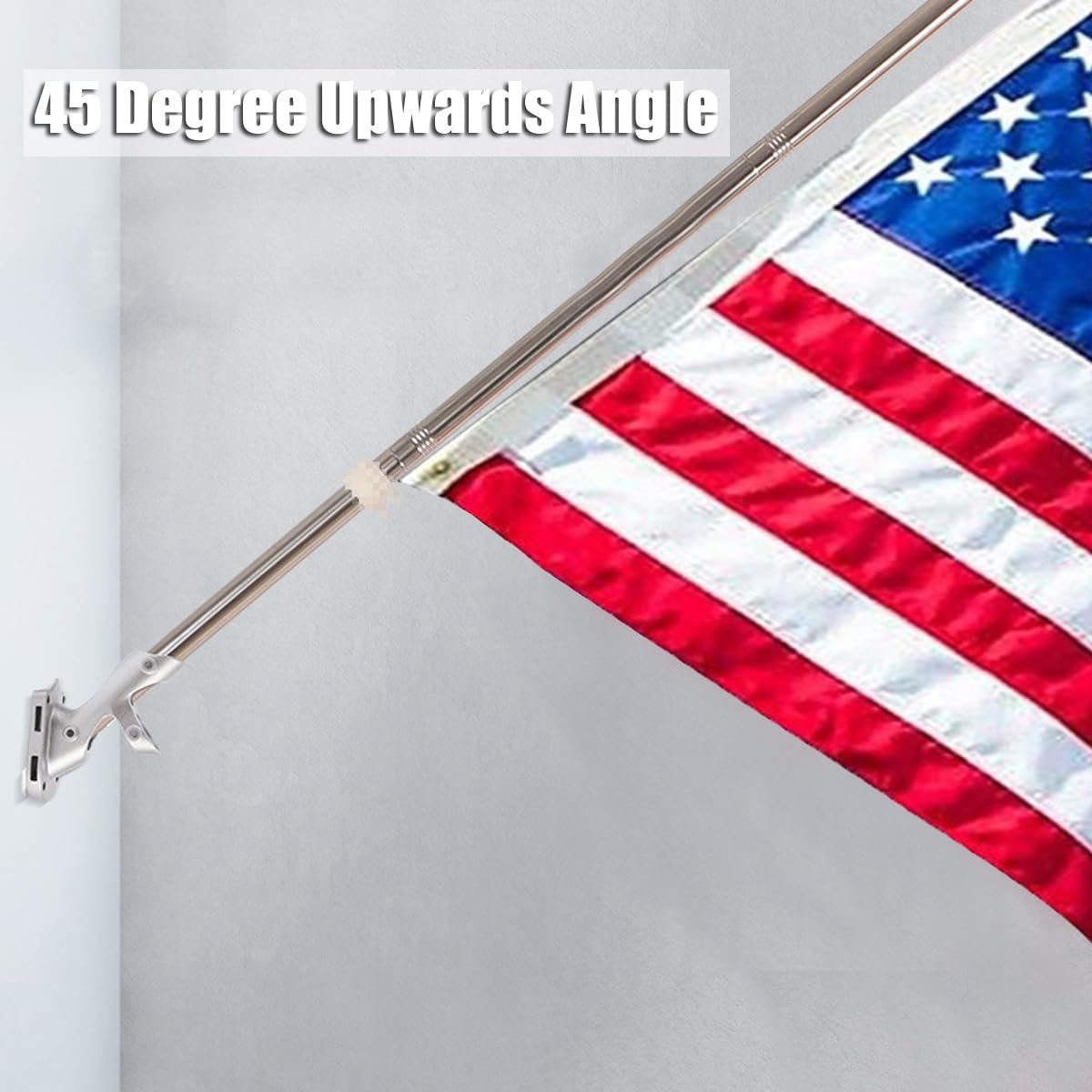 Wall Mount Heavy Duty Outdoor Flag Pole Holder Bracket W1816