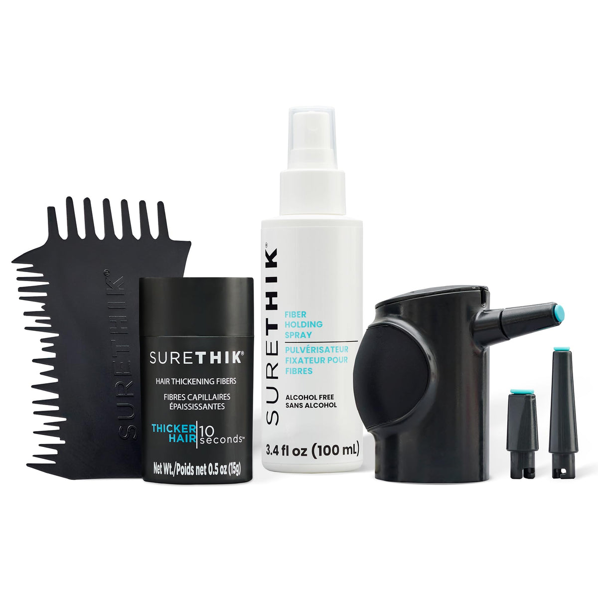 15g Hair Fiber 4 Piece Set with Application Tools Y9378
