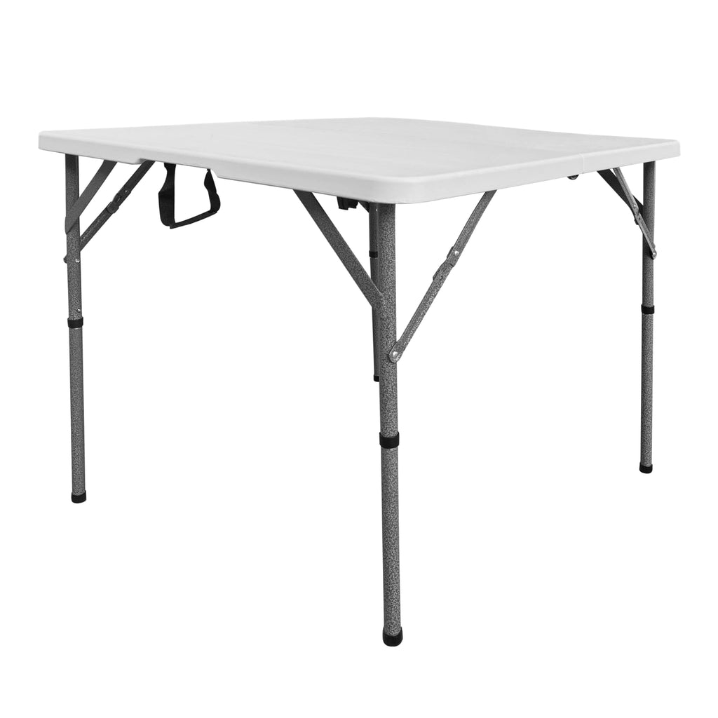 White Square Folding Table with Carry Handle C5035