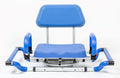 Blue Tub-Mounted Shower Chair with Padded Seat Back and Arms C62210