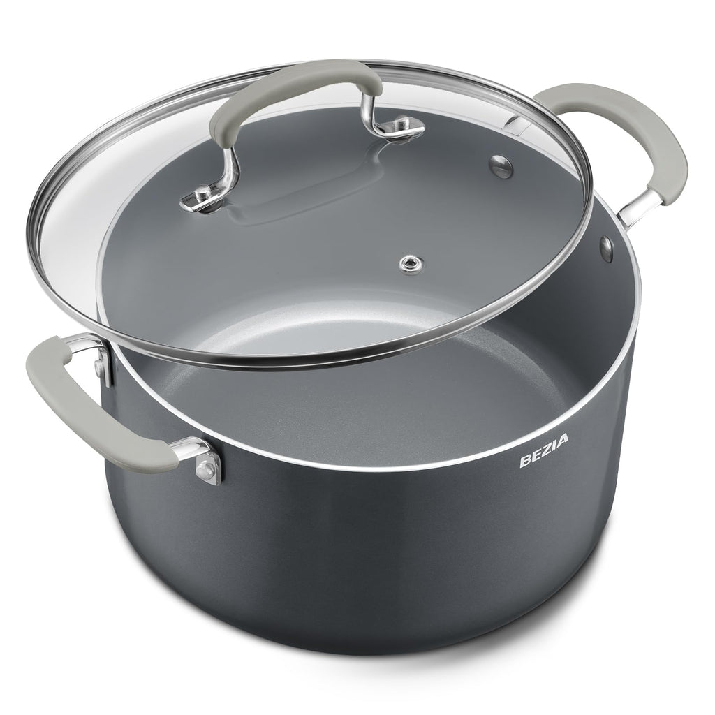 12QT Non Stick Ceramic Stock Pot with Lid J38072