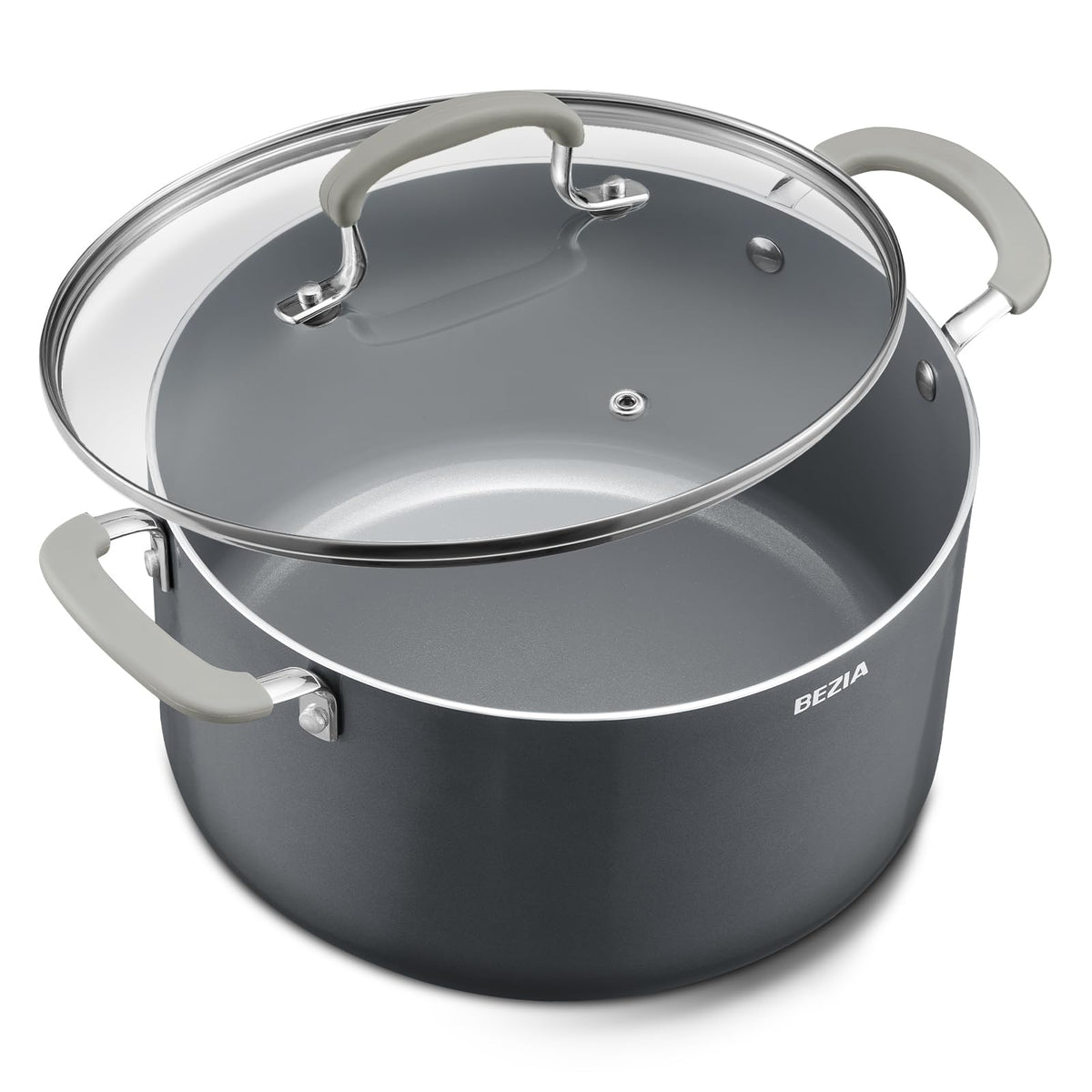 12QT Non Stick Ceramic Stock Pot with Lid J38072