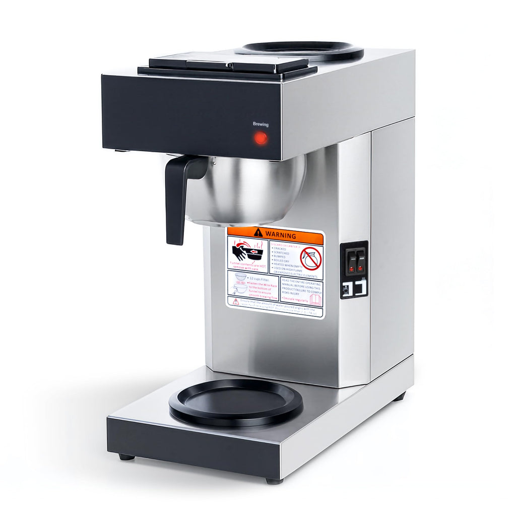 Commercial Pour Over Coffee Maker with 2 Warmers M562973