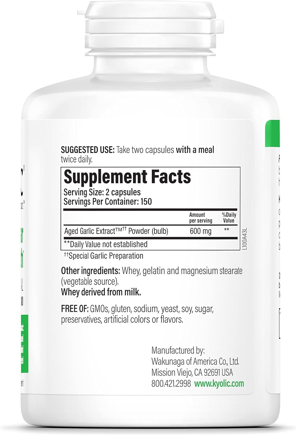 Kyolic Formula 300 Cap A167150
