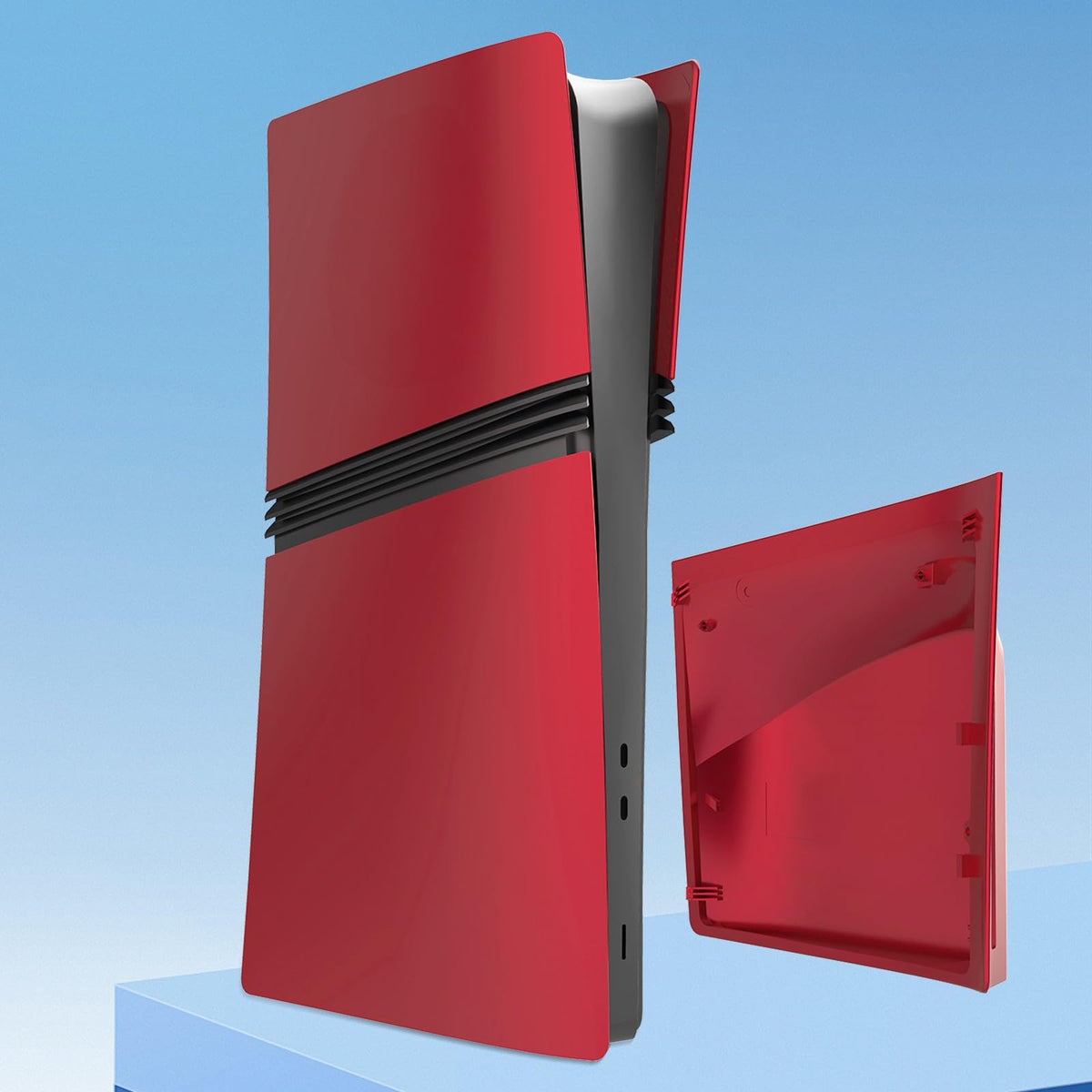Red Matte ABS PS5 Pro Disc Edition Cover Plates E83935
