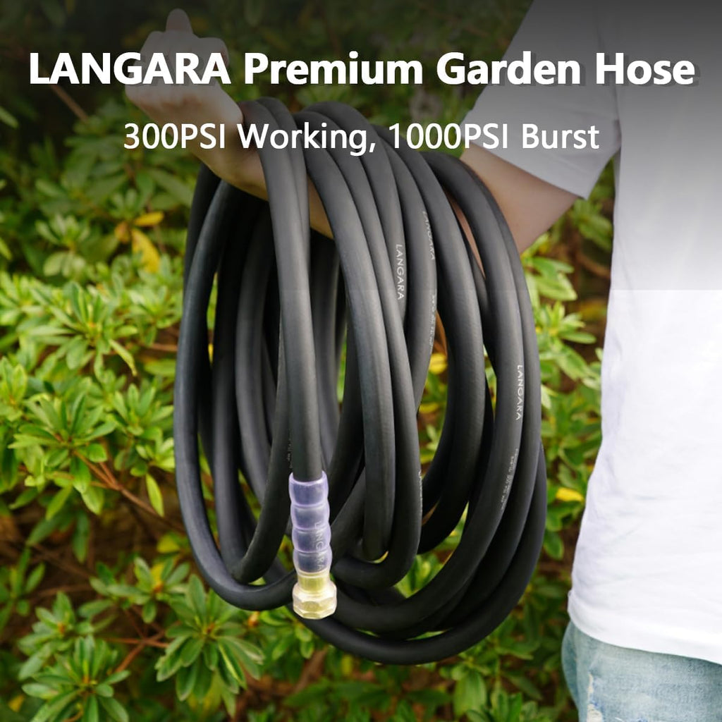 100ft x 3/4" Heavy Duty Hybrid Rubber Garden Hose H282046