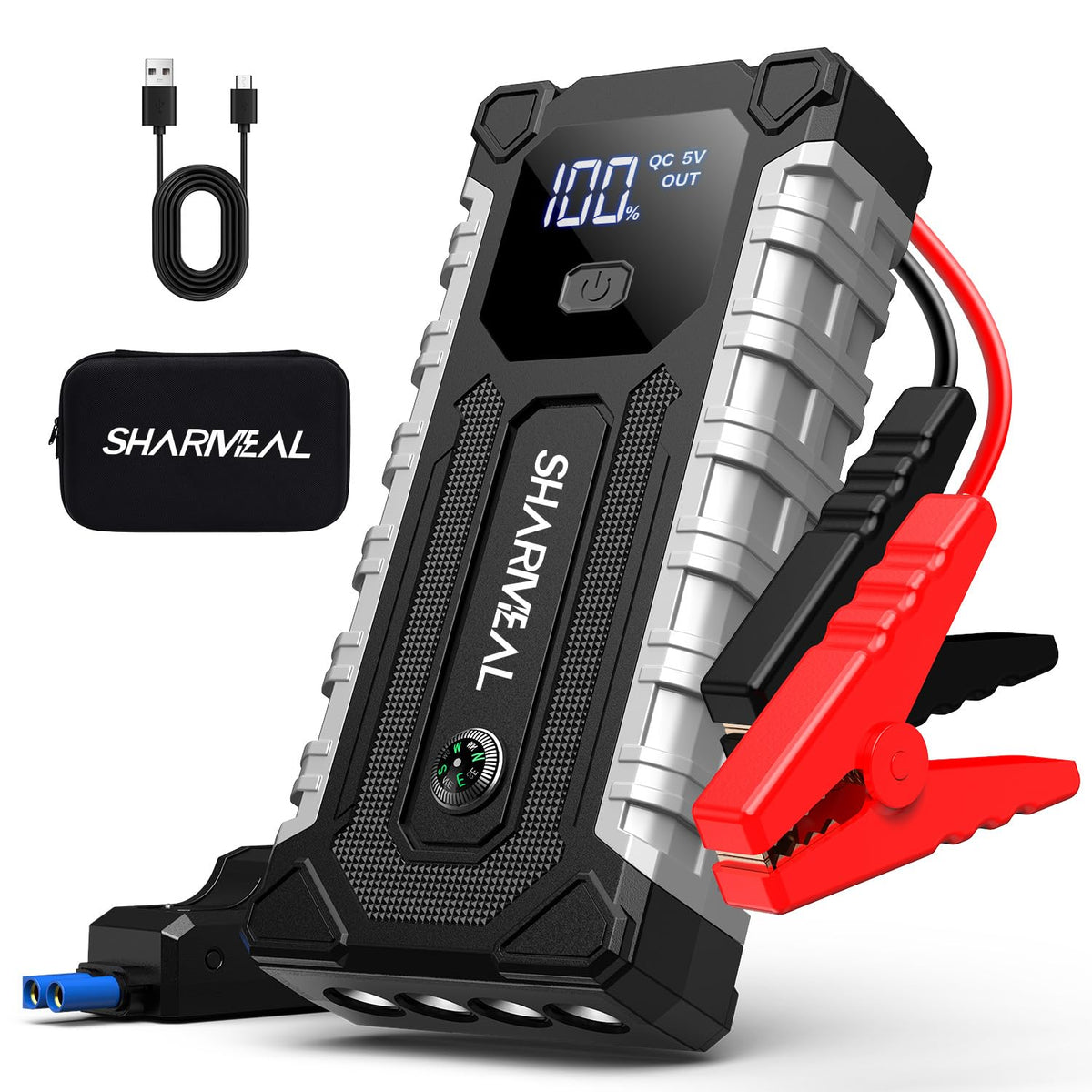 7000A 12V Portable Jump Starter with LED Light E302819