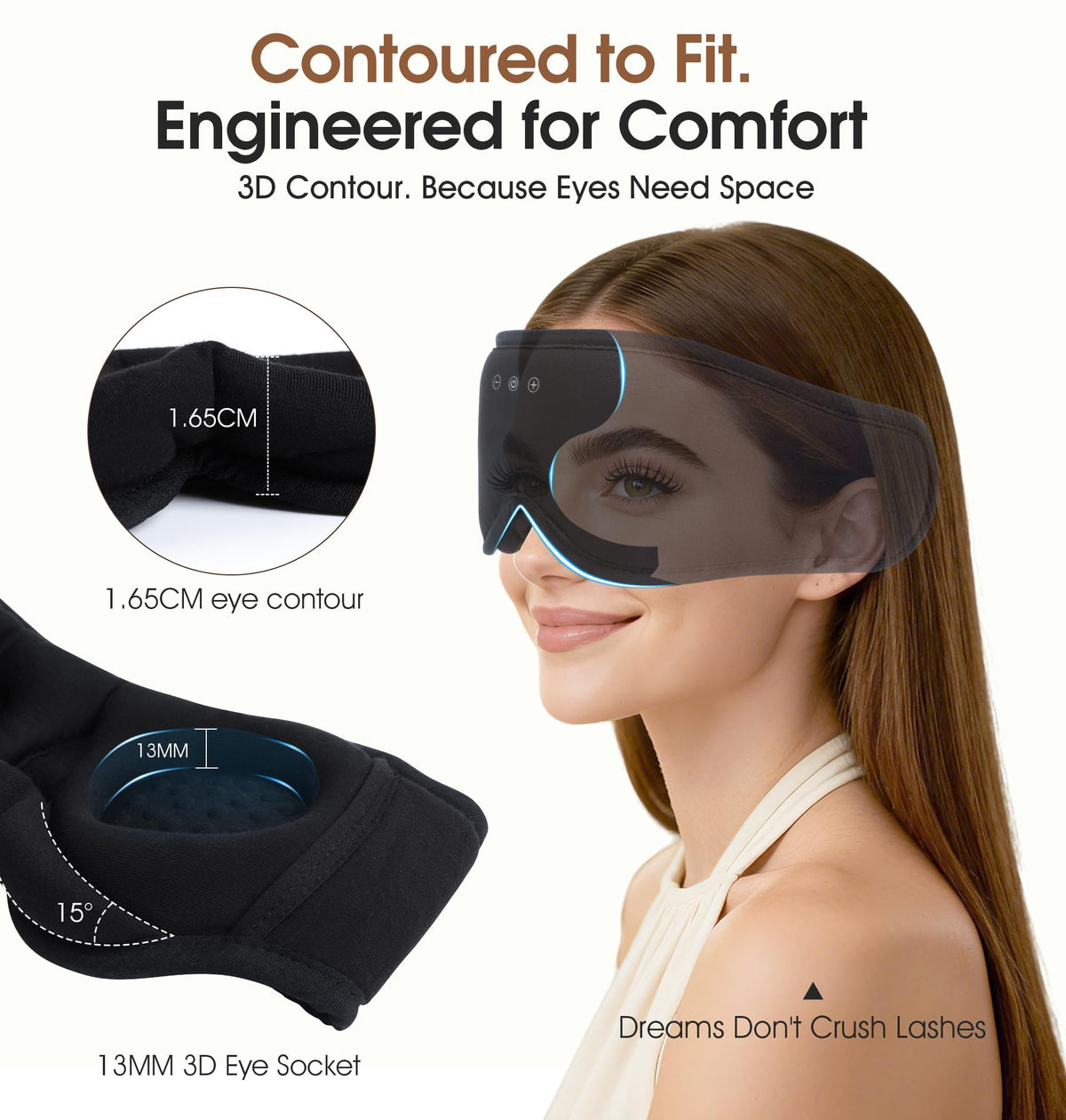 Bamboo Cotton Bluetooth Sleep Mask N905868