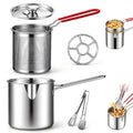 Stainless Steel Pot with Draining Basket, Five Piece Set Y549876