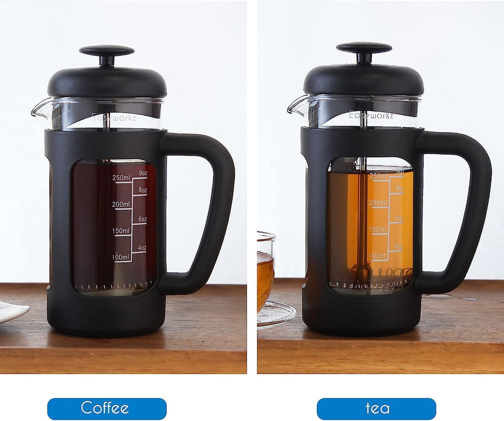 12 oz French Press Coffee Tea Maker with Measuring Coffee Spoon L19541