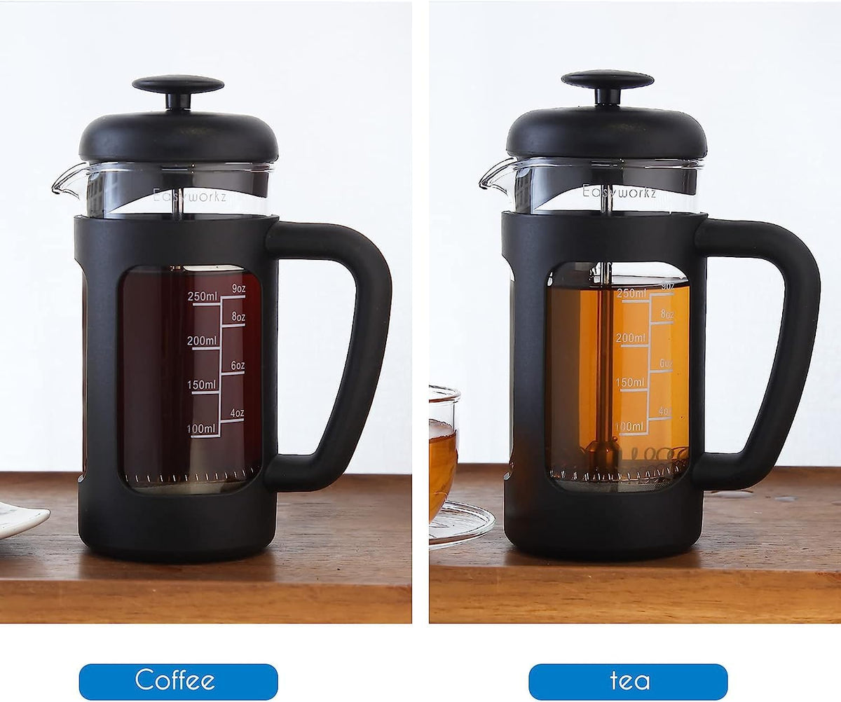 12 oz French Press Coffee Tea Maker with Measuring Coffee Spoon L19541