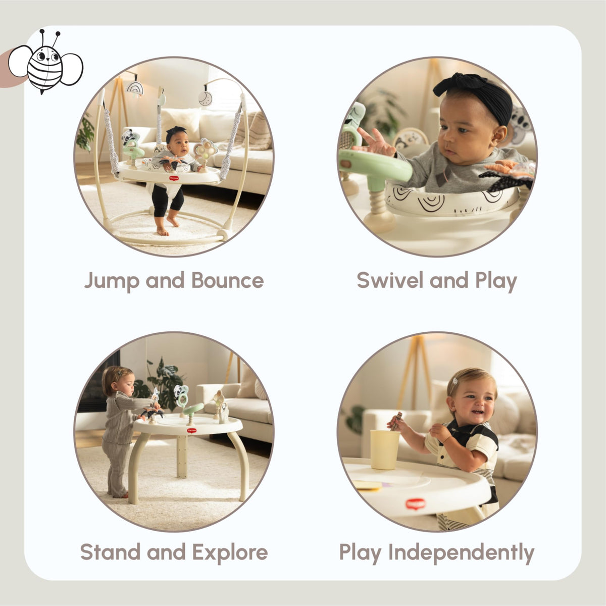 4-in-1 Baby Activity Center with Lights & Music A7340