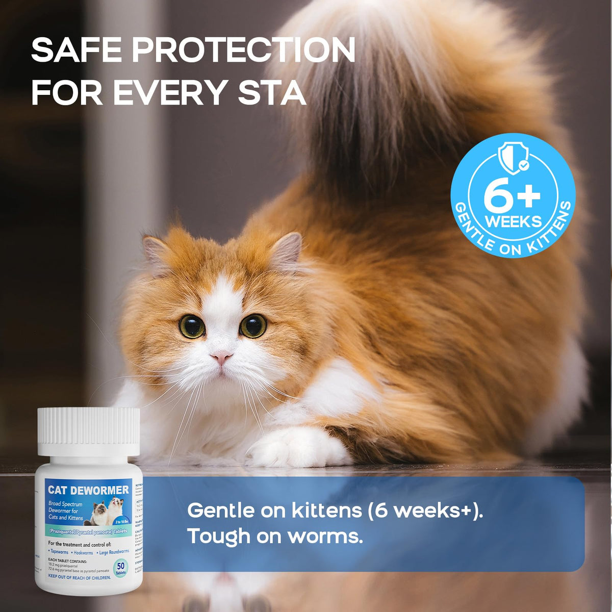 Cat Dewormer All Worms Broad Spectrum Q34748
