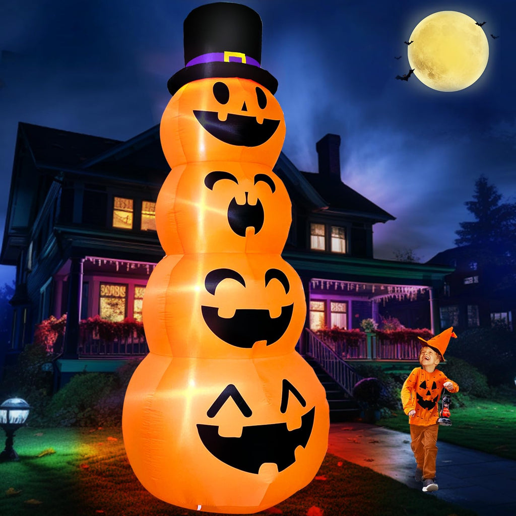 12FT Giant Witch Pumpkin Halloween Inflatables Z857427