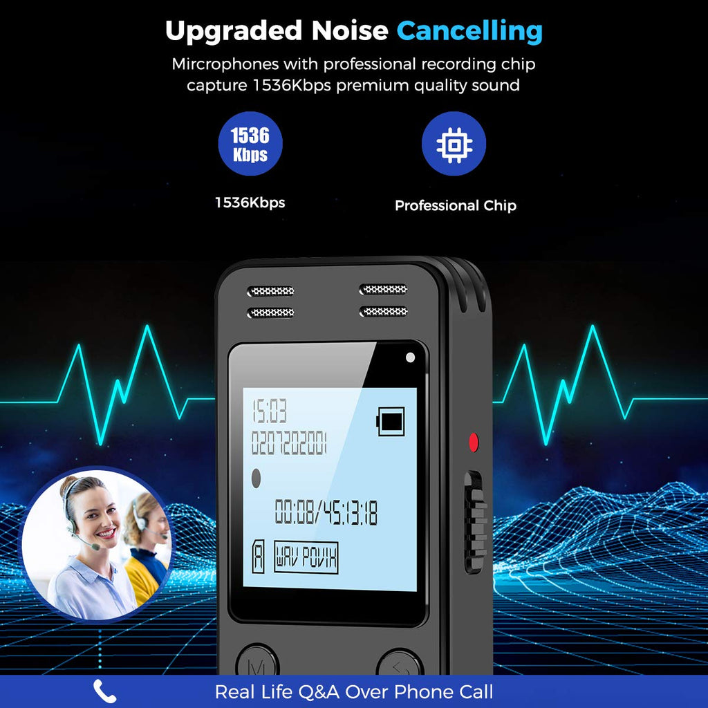 128GB Digital Voice Recorder with Playback Z658283