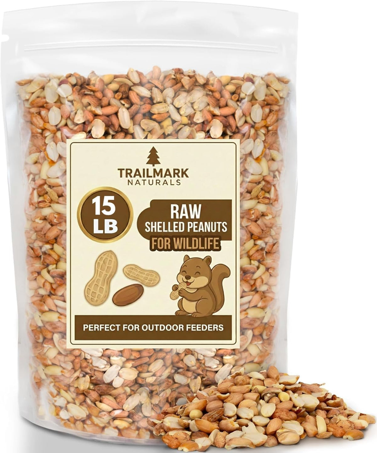 Raw Shelled Peanuts 15 LB T426