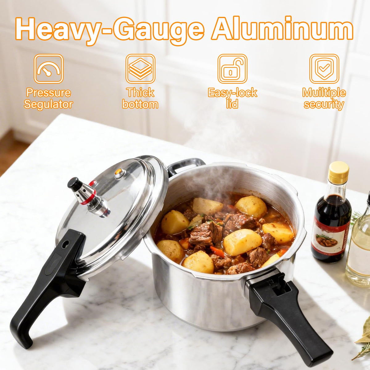 4.2 Quart Aluminum Stovetop Pressure Cooker M1098