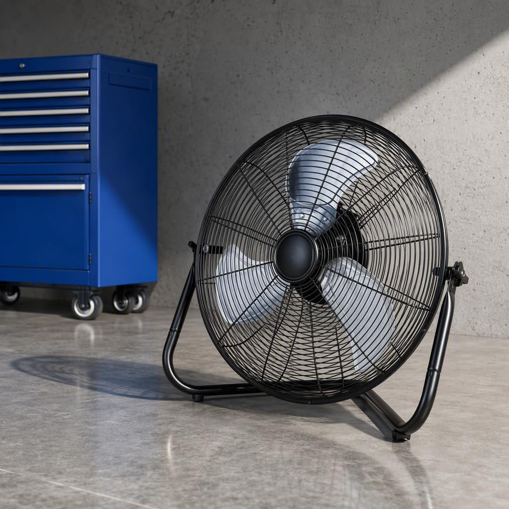 20" 3-Speed Metal Floor Fan 4-Pack G77651