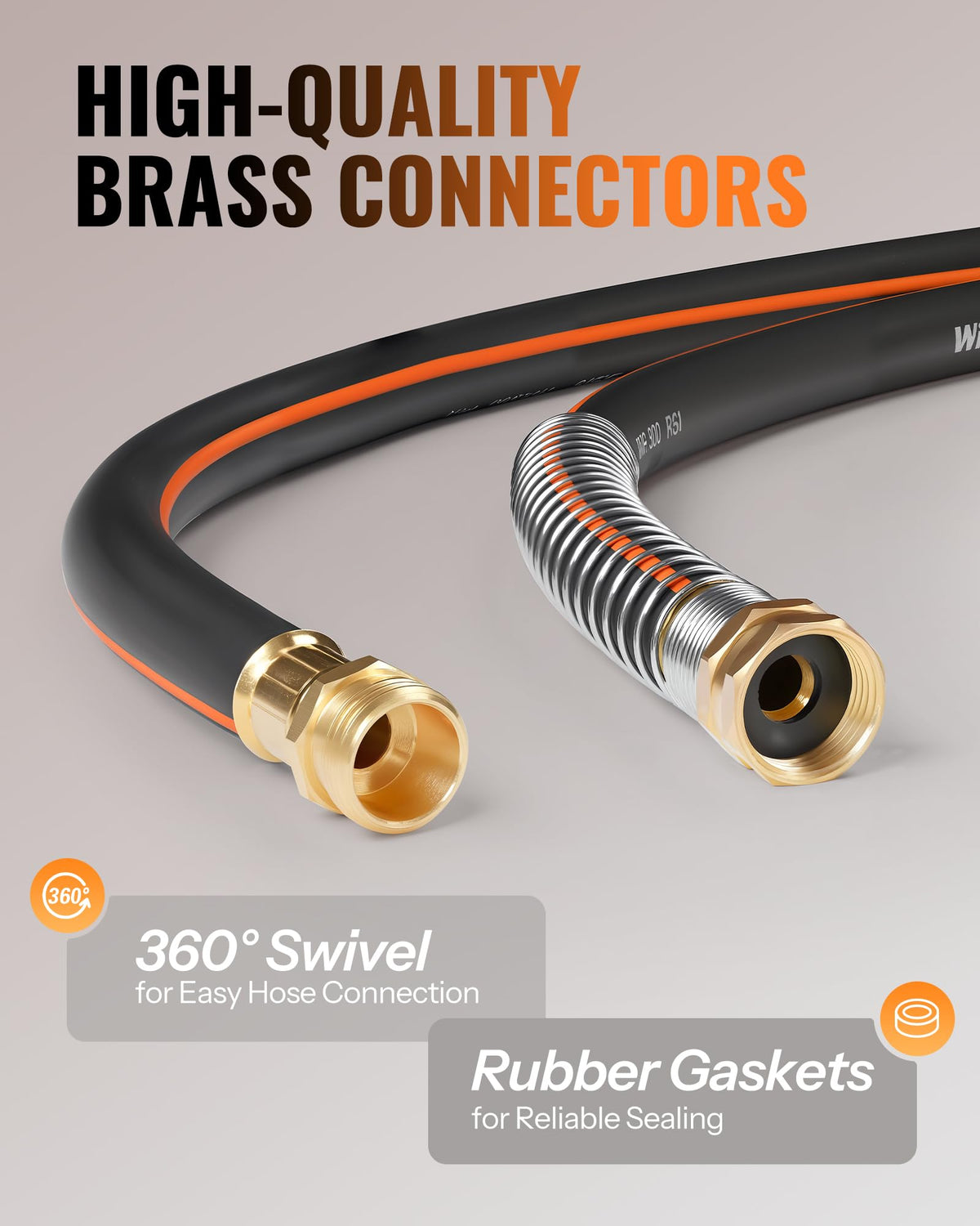 Heavy Duty Rubber Garden Hose 50FT x 3/4" G6170