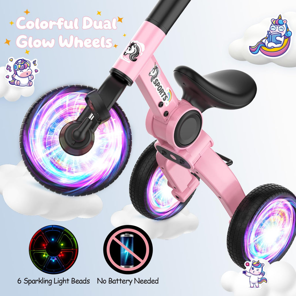 3 in 1 Toddler Balance Bike with Removable Pedals I589743