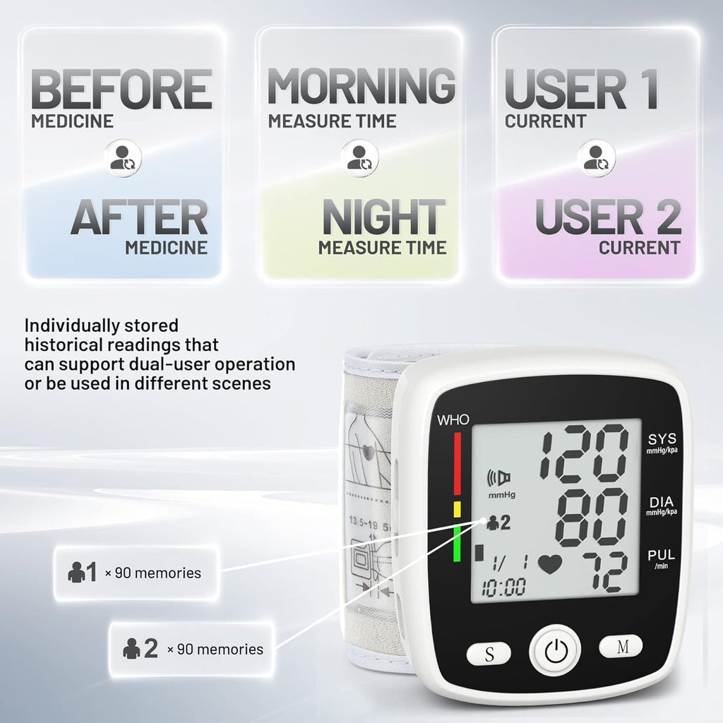Blood Pressure Monitor Wrist Z124