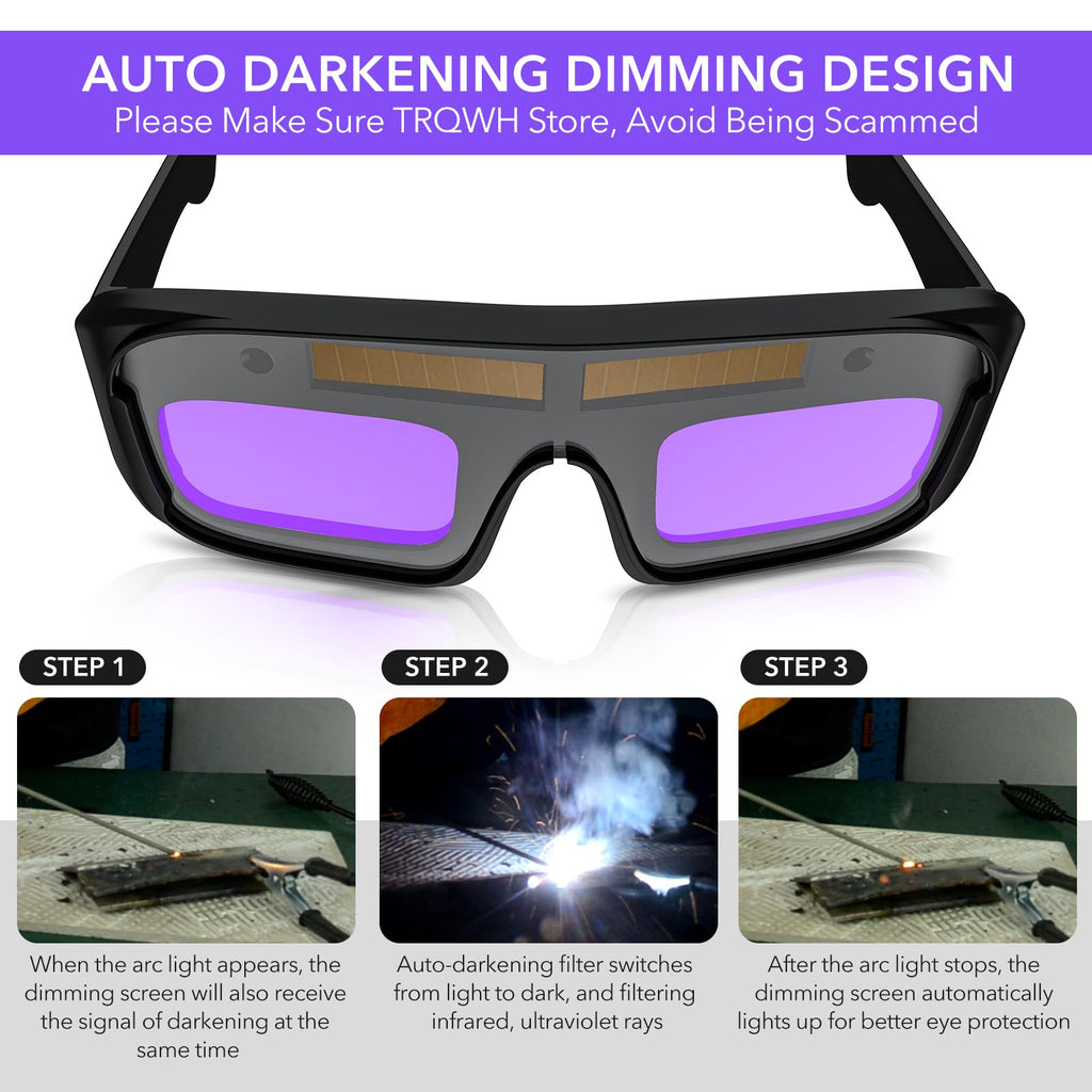 Auto Darkening Welding Glasses J57417