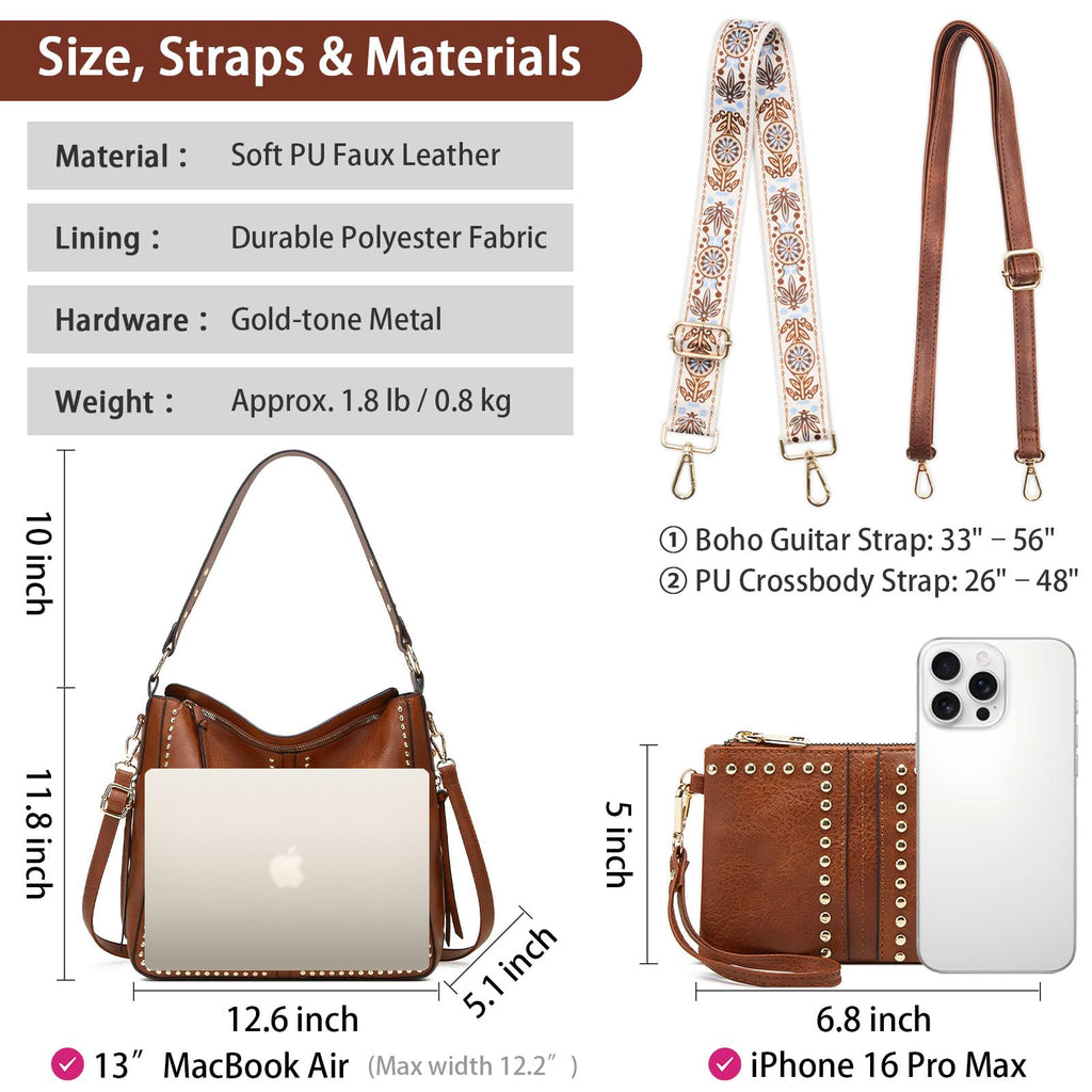 Studded Purse and Wallet Set C987053