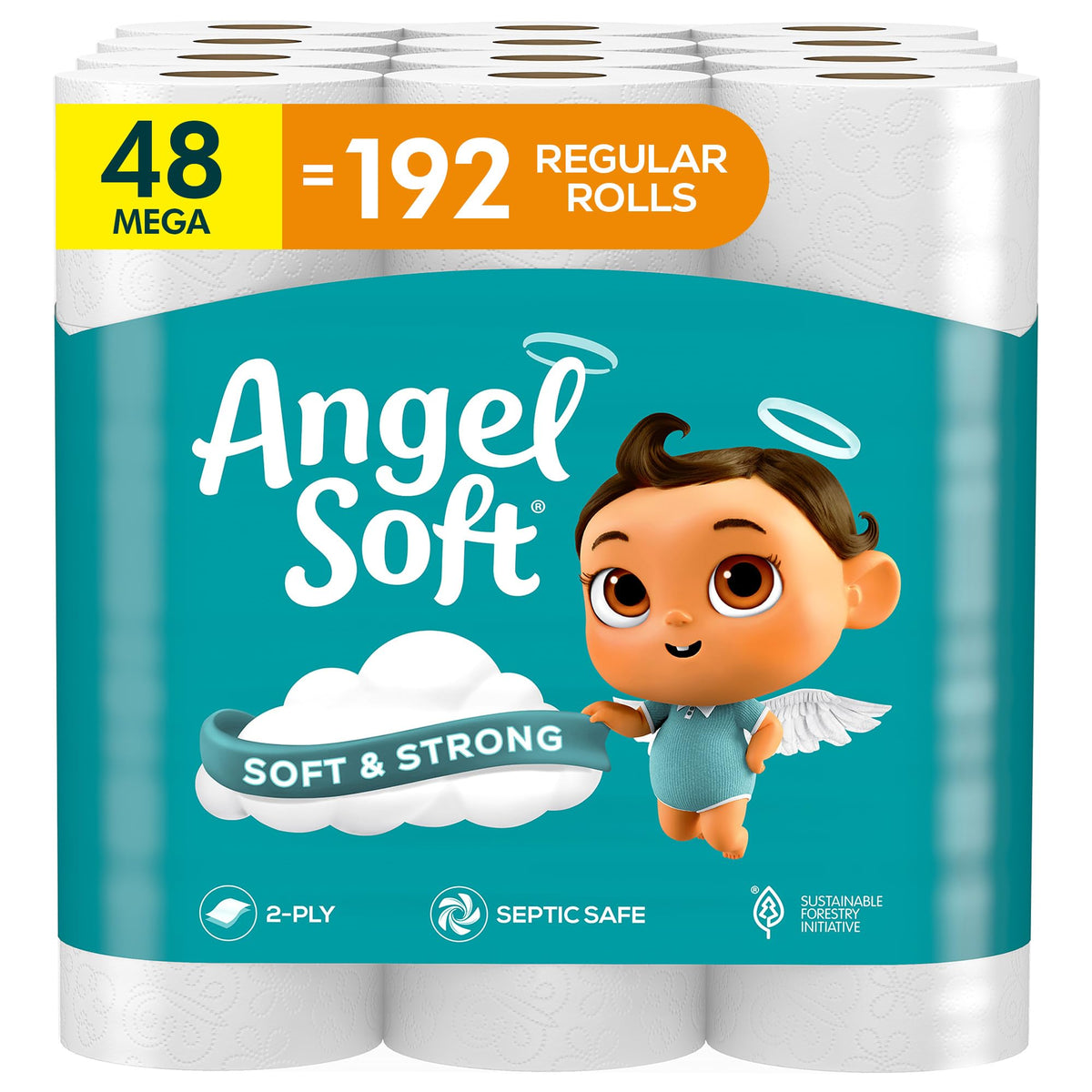 Toilet Paper 48 Mega Rolls T99683