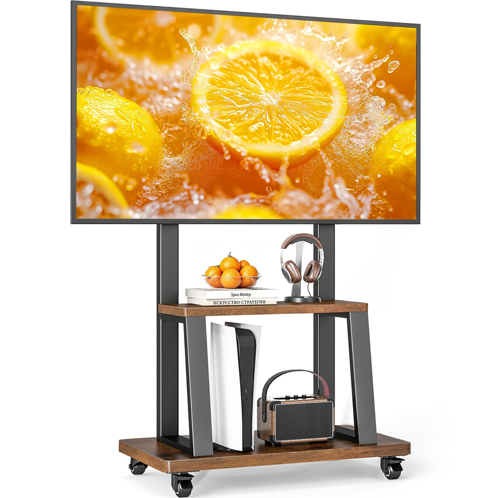 Mobile TV Cart for 37"-75" TVs with Wheels P65754